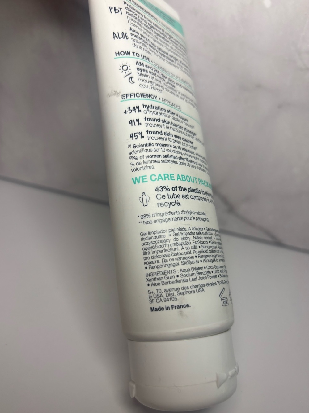 New/Sealed SEPHORA COLLECTION PBT Prebiotics Clean Skin Gel Cleanser+Tone 125 mL - Picture 6 of 7